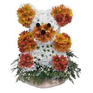 Oso de Margaritas - arreglo floral funerario infantil